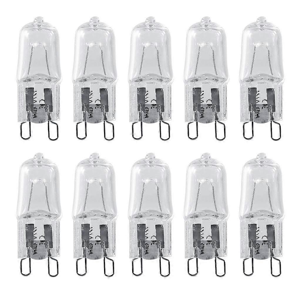 G9 Socket Halogen Bulb 120V 40W Warm White 2900K Chandelier Replacement Bulb for Lighting, Microwave, Photography Studio, Bar – Pack of 10, Default