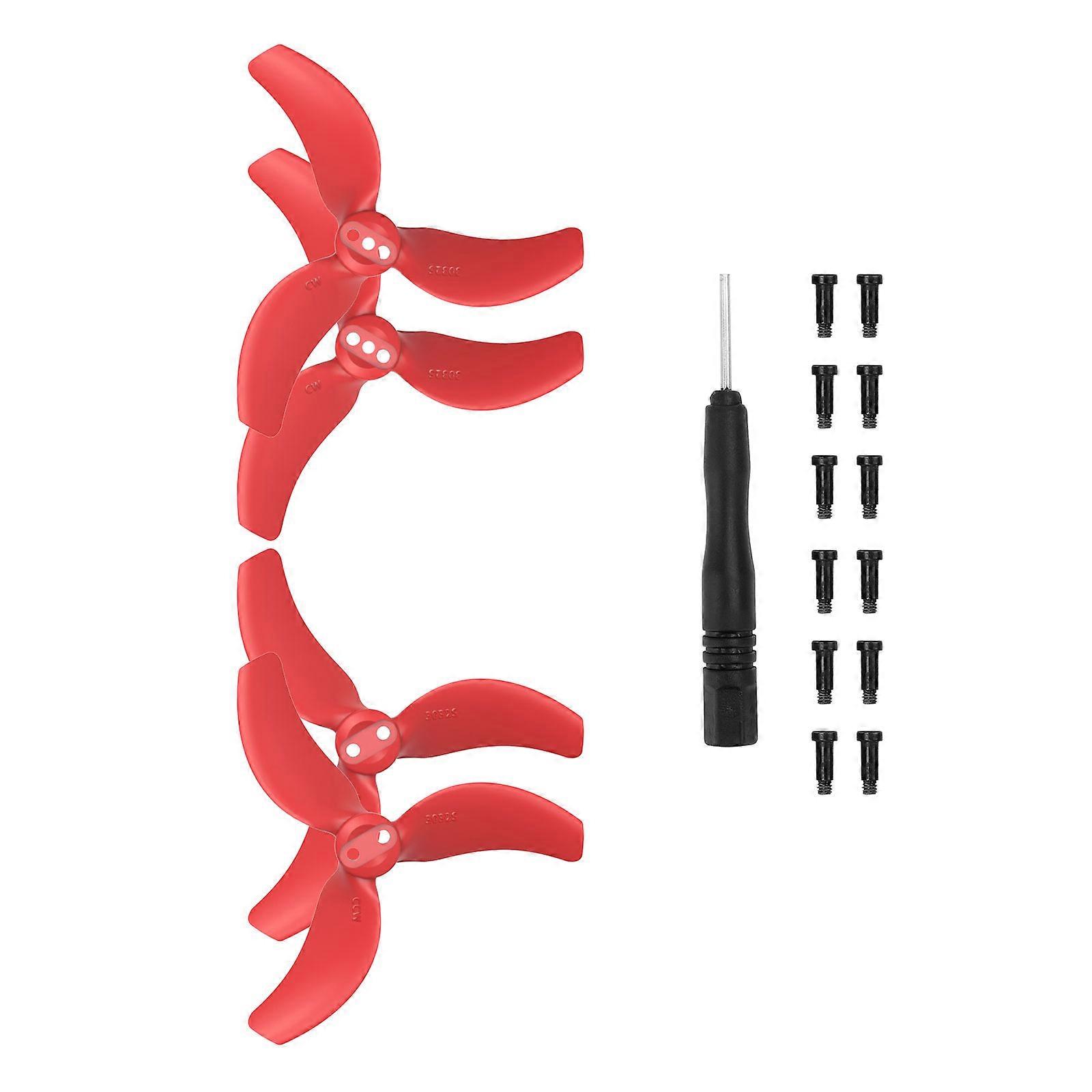 Propellers for Avata 2 Drones Access for Avata 2 Drones Bladee Spare Part Replacement Propellers 4PCS  Red
