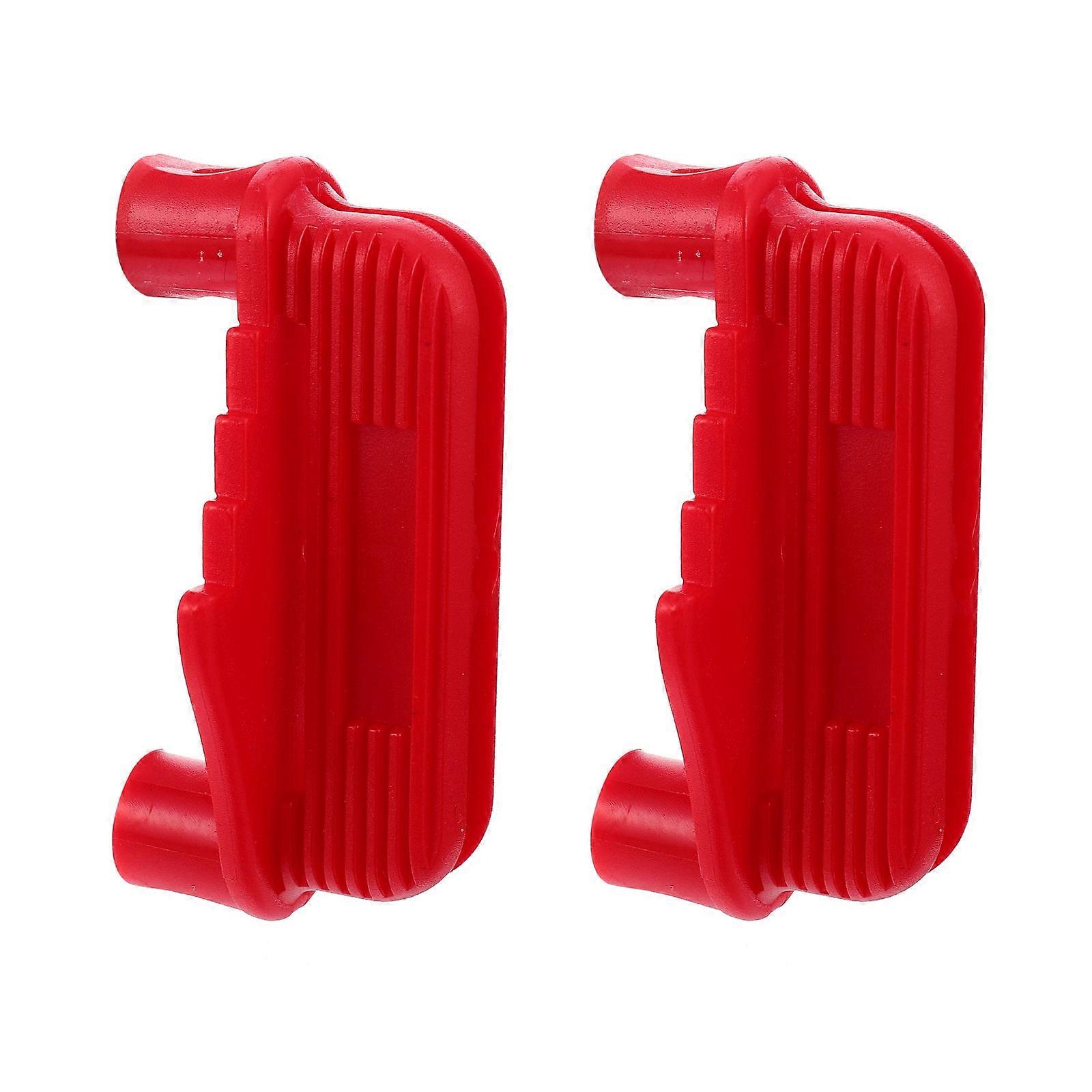 Wire Gauge Multi-Function Woodworking Tool for Center Marking 2Pcs Red