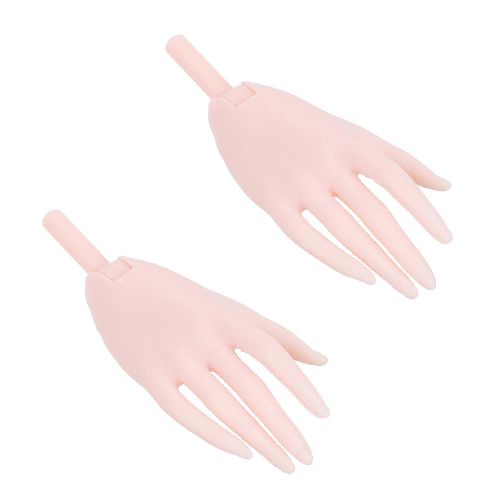 Miniature Doll Hand Model Display Stand with Smooth Detailed Hands for Tiny Doll Accessories – Easy Install Replacement Parts Safe for All Ages