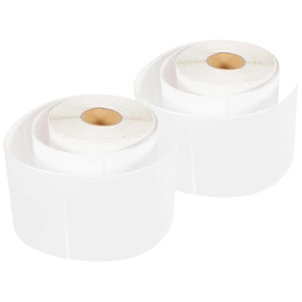 Self-Adhesive Address Label Sticker Sheets High Precision Print For Business Users Printers 500Pcs Per Roll White Color 2 Rolls