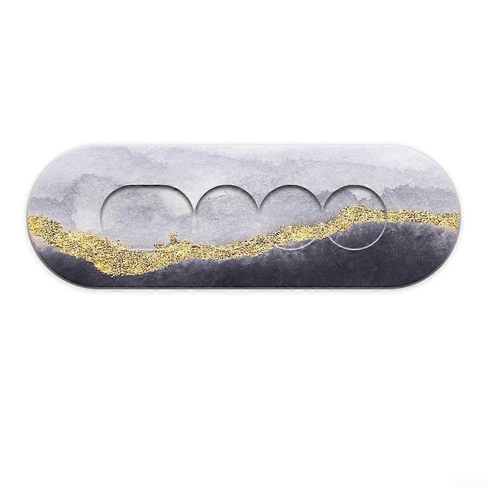 Diatomite Toothbrush Organizer, Compact Size, Natural Material, Fits Standard Toothbrushes, Clouds Of Ink