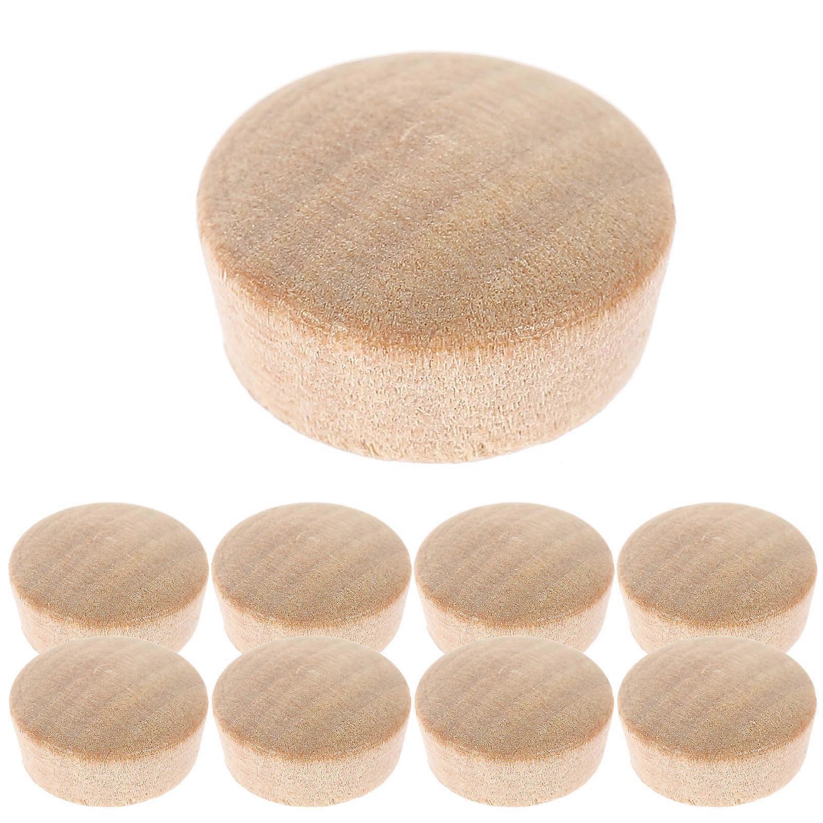 Wood Plugs for Screw Holes Carpenter Bee Hole Plugs Beige Color Wood Material for Decorative Use 50 Pieces