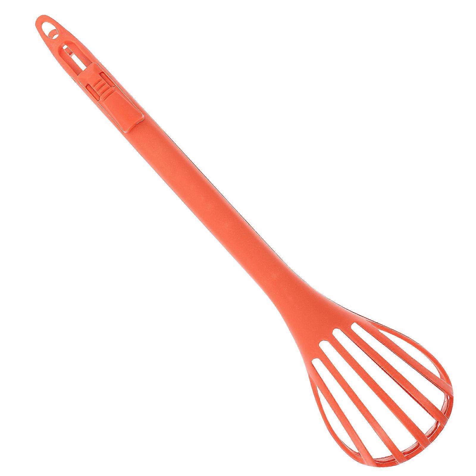 Multifunctional Egg Whisk with PP Material for Home Use Red Easy to Clean and 7.87 inches