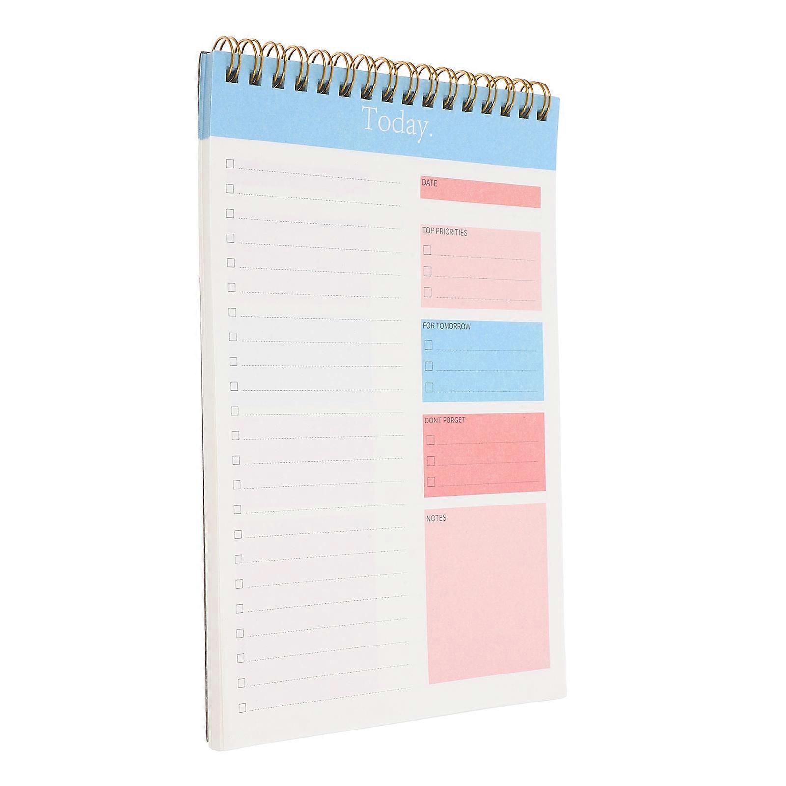 Daily Task Recording Notepad 50 Pages Daily Planing List Book A5 Schedule Book