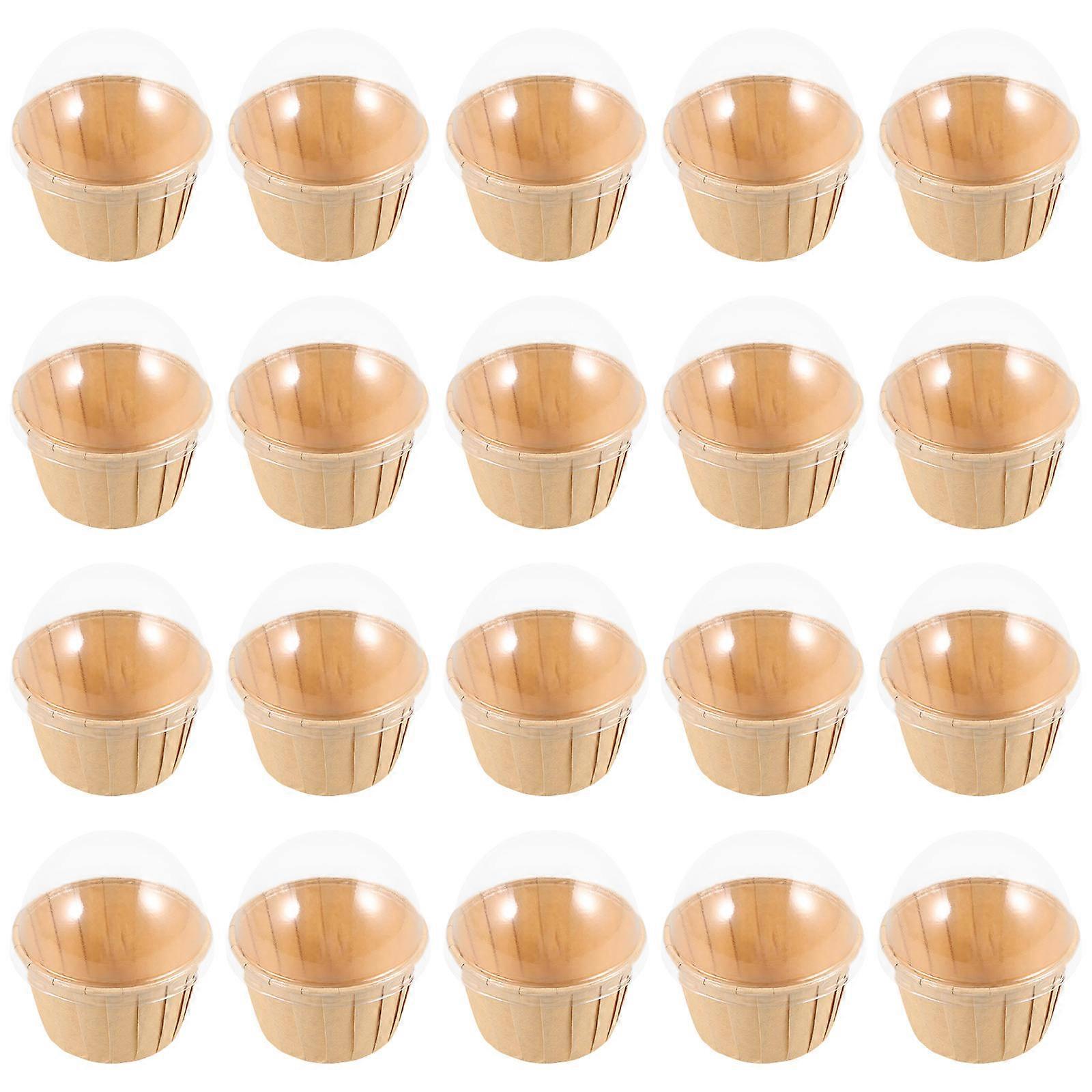 Large Cupcake Liners for Baking with Lids Perfect for Parties Multi Color Paper Cups Safe and Easy to Use
