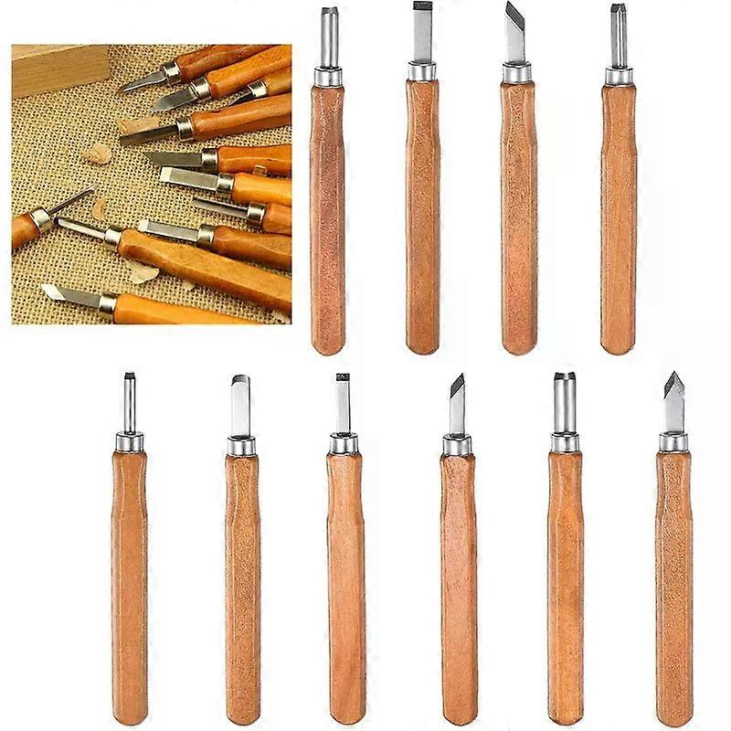 Set professionale di scalpelli per intaglio del legno con strumenti di intaglio del legno in acciaio al carbonio adatto per carpentieri e principianti