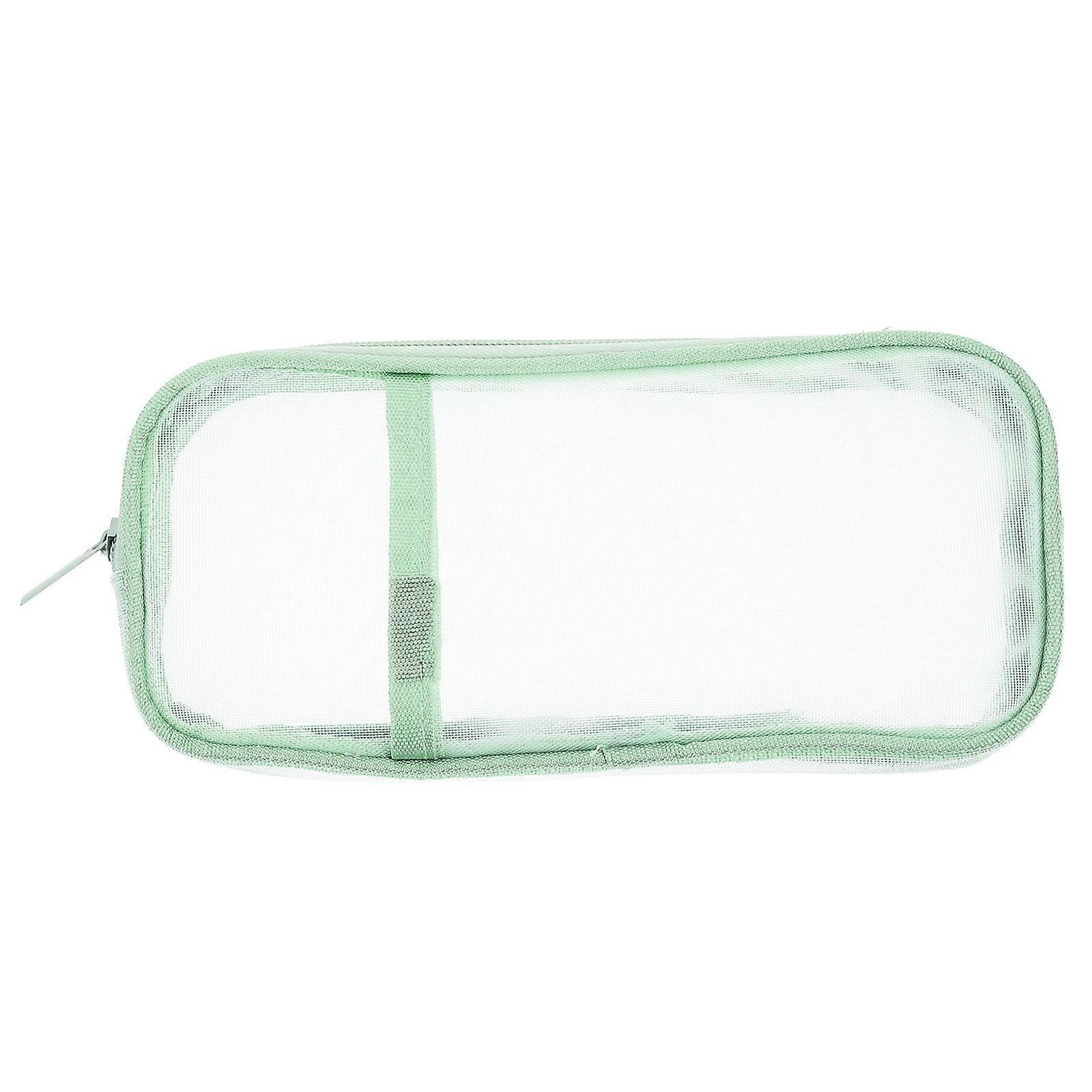 Rectangular Large Capacity Pen Bag Zipper Design Storage 1Set For Outdoor Activities School Office