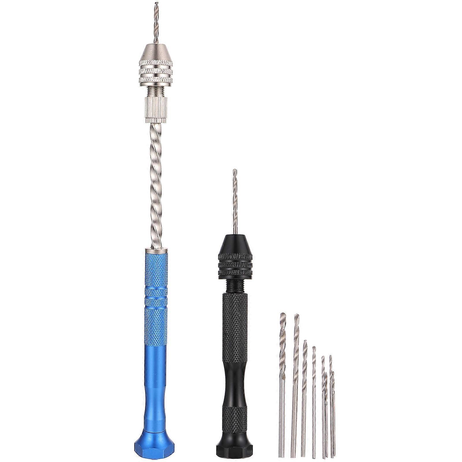 ジュエリーを作るためのハンドドリル木工用手ねじりドリルビットコンパクトデザイン1セット