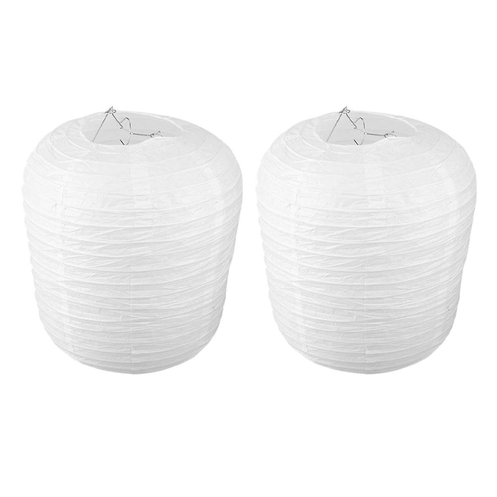 White Paper Lanterns for Decoration 2Pcs Foldable DIY Party Lanterns