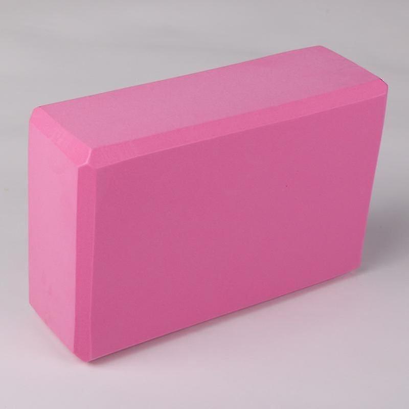 Yoga Blocksgym Bricks High Density Eva Foam -comfortable Fitness Yoga Bricks, Anti-slip, Lightweight And Travel Friendly Pilates Practice(1 Pcs, Pink)