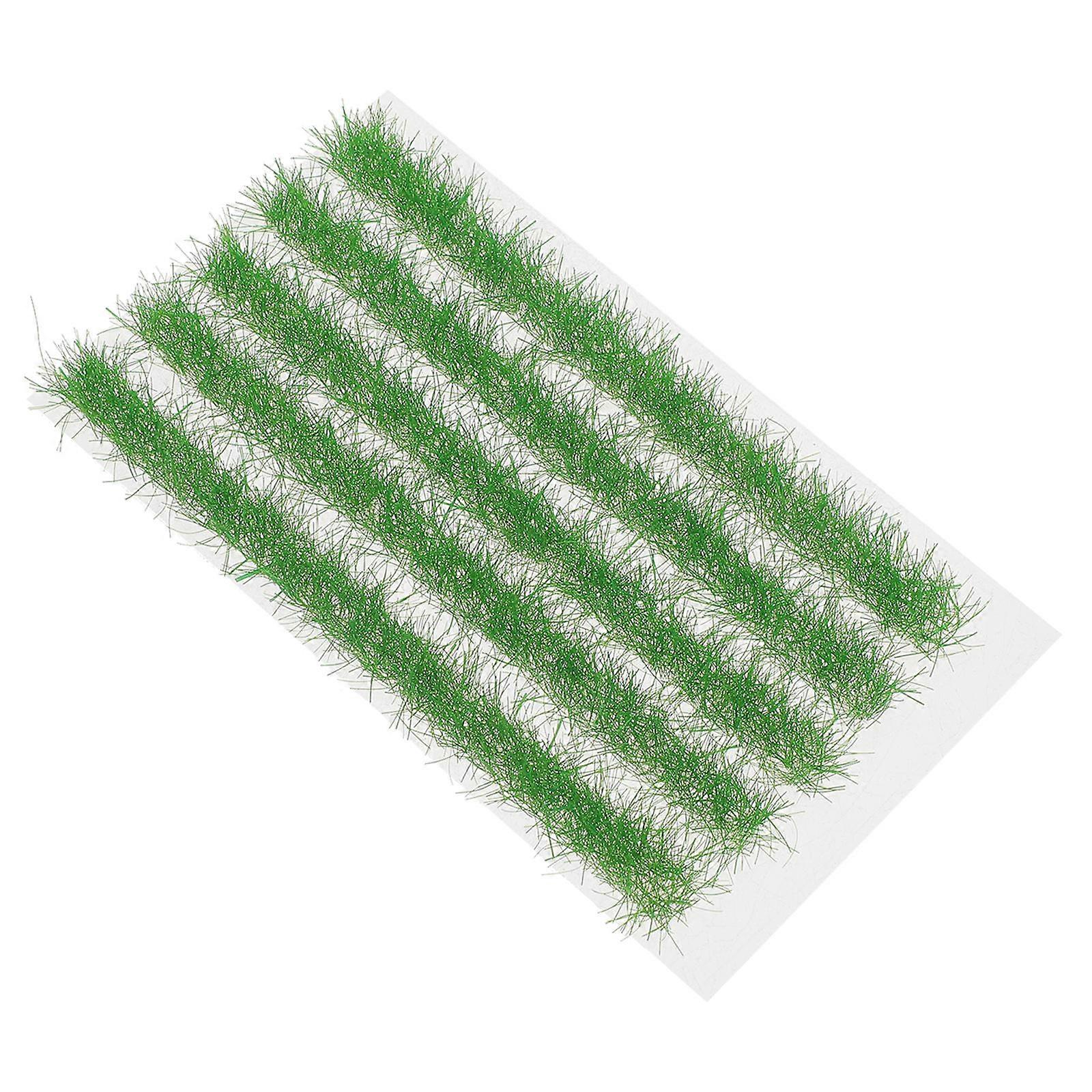 Green Plastic Artificial Grass Clusters for Decor Easy to Use Fade Resistant Perfect for DIY