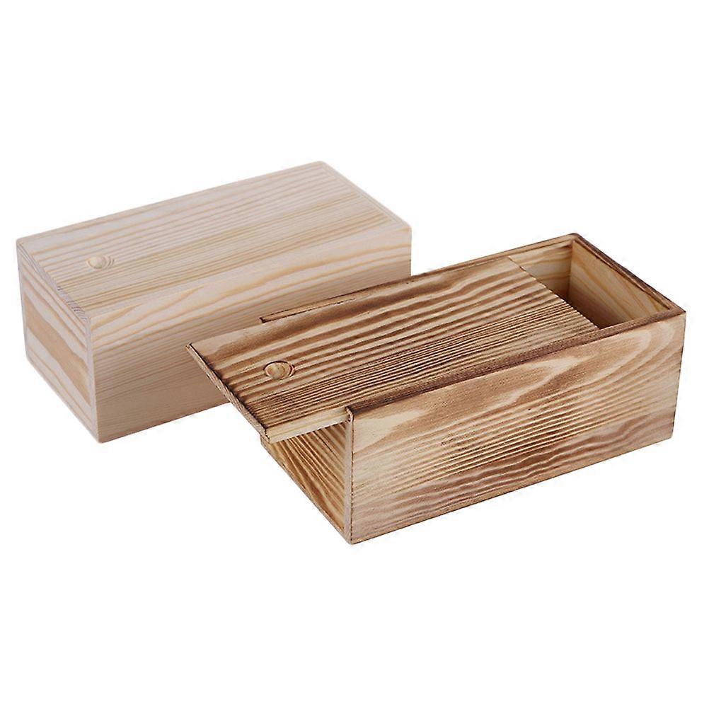 2Pcs Wooden Jewelry Case Storage Box For Dressing Table Assorted Color Practical Souvenir Design For Women