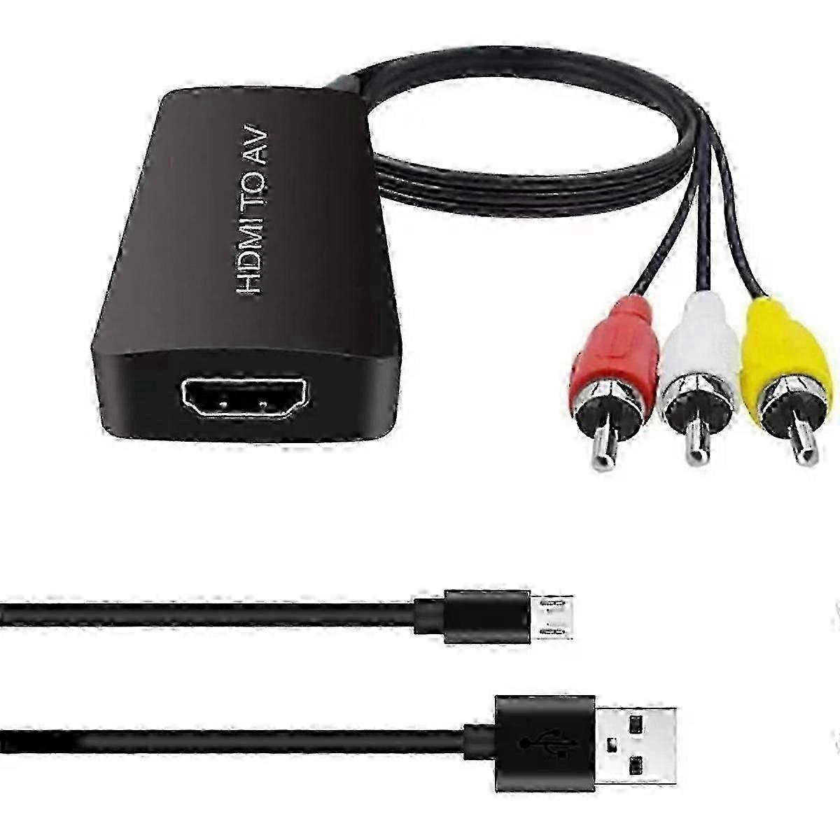 HDMI to AV Converter HDMI to RCA Adapter HDMI to Older TV Adapter hwy