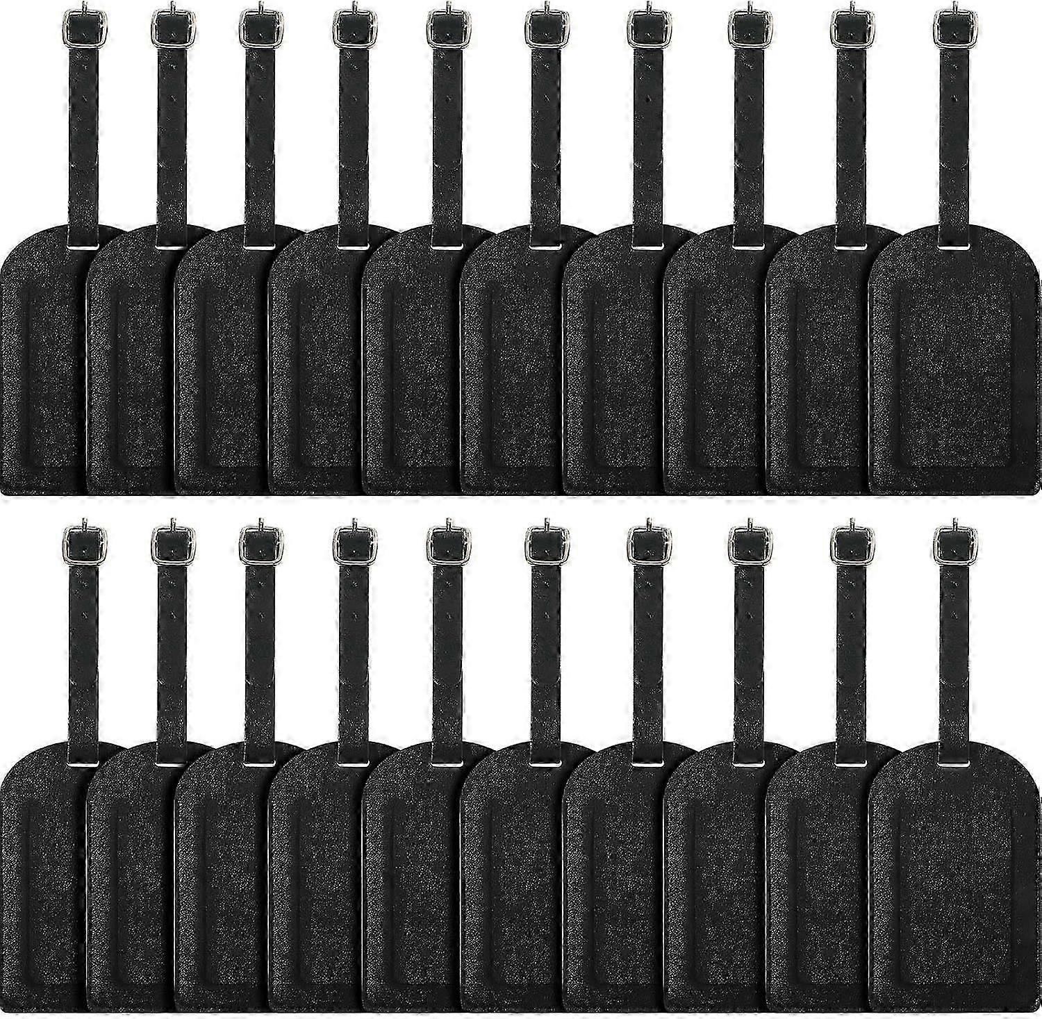 2025 Senaste Modellen 20 Stycken Bagage Tag Bagage Tags Pu Läder Bagage Väska Tag Sekretesskydd Skydd