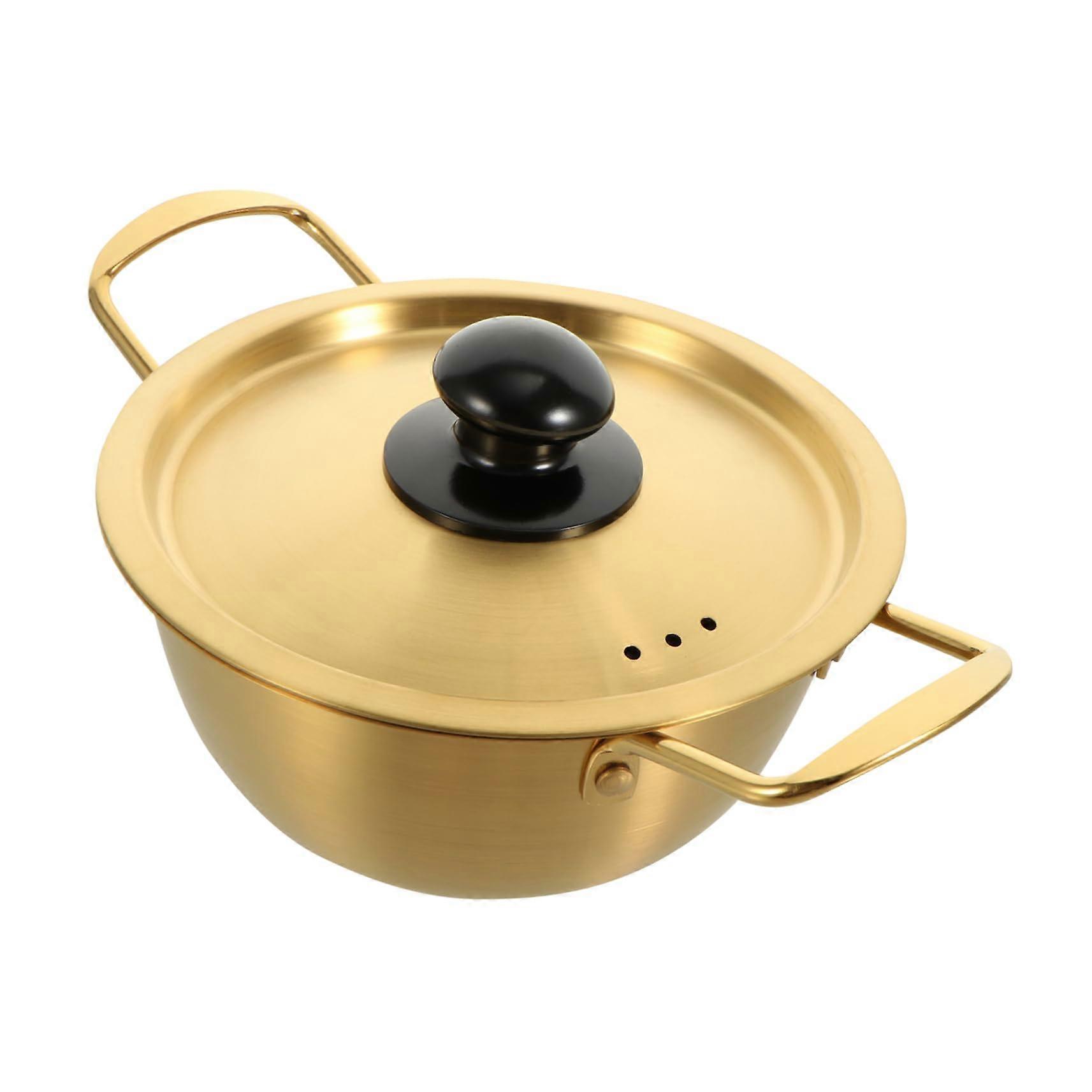 Noodle pot with double handles, nonstick coated for instant noodles, Korean ramen soups, and a practical kitchen helper.' Ref: 6023
