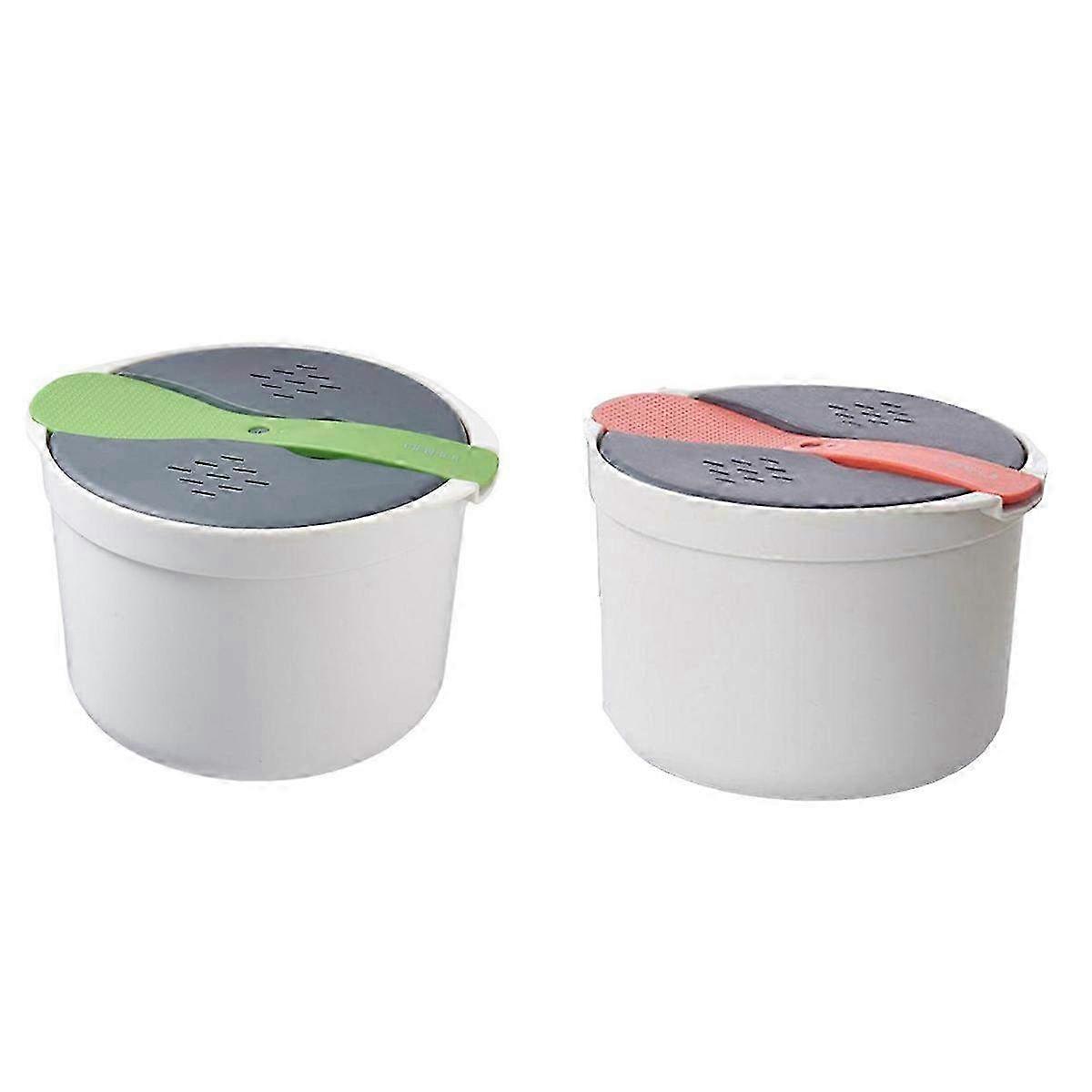 Portable Microwave Rice Cooker & Food Container - Easy Cooking Solution for Perfectly Steamed Rice on the Go