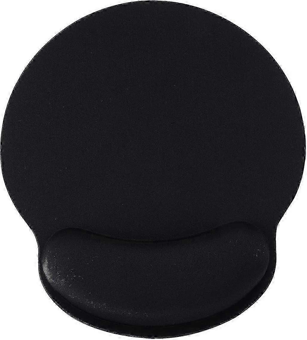 Ergonomic Mouse Pad - Black, Wrist Support, Compatible with Computer & Laptop