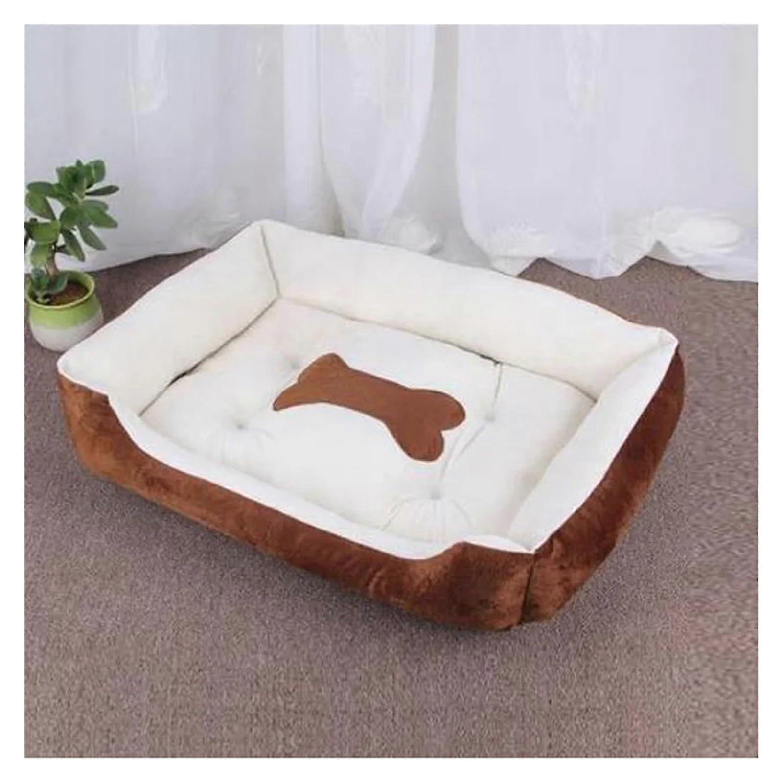 Warm Pet Nest Kennel For Small, Medium & Large Dogs, Puppies & Kittens, Machine Washable, Forest Green Cozy Bed