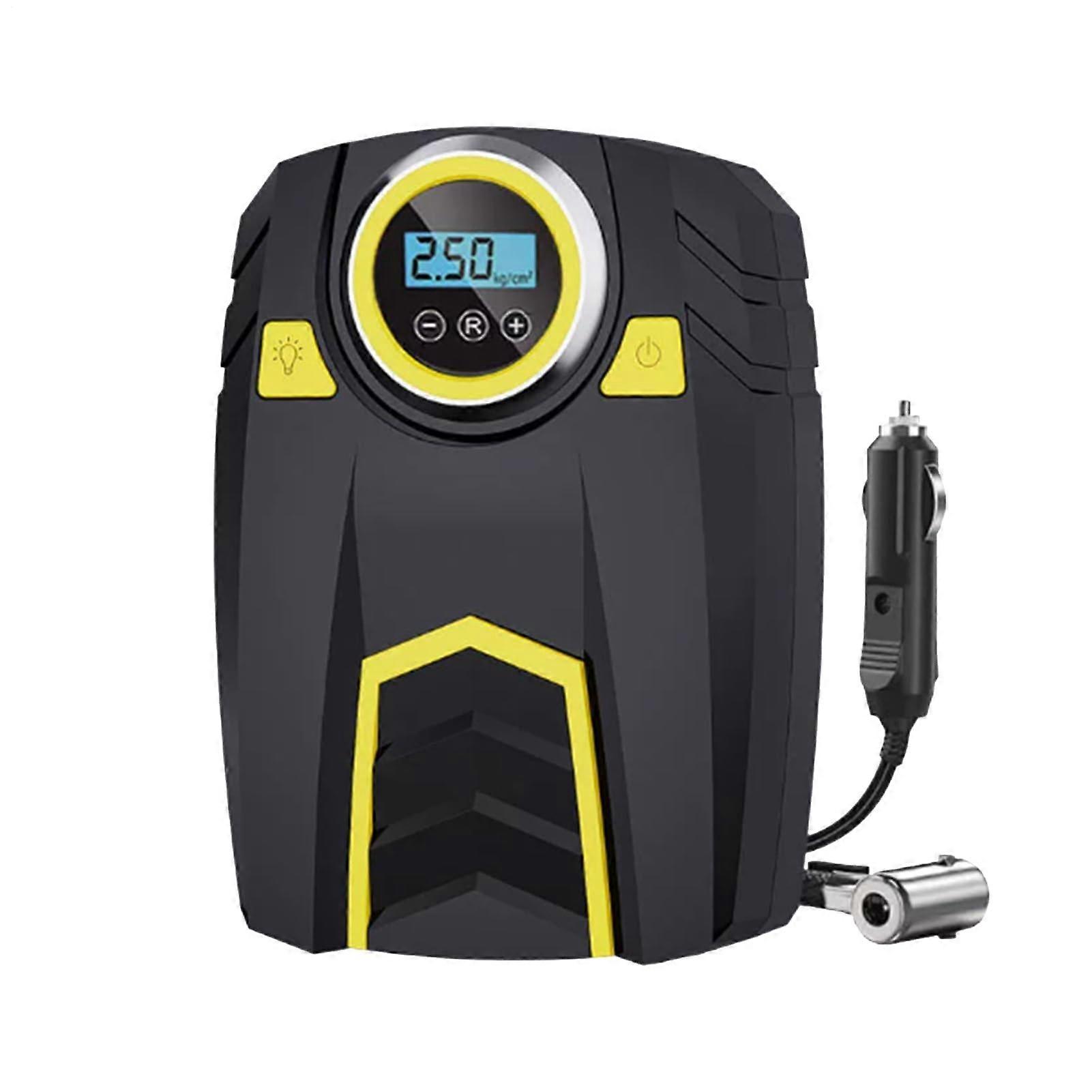 Tire Inflator – Portable Electric Air Pump with LED Lighting, 3 Stages, Compact for Car and Multi-purpose Use