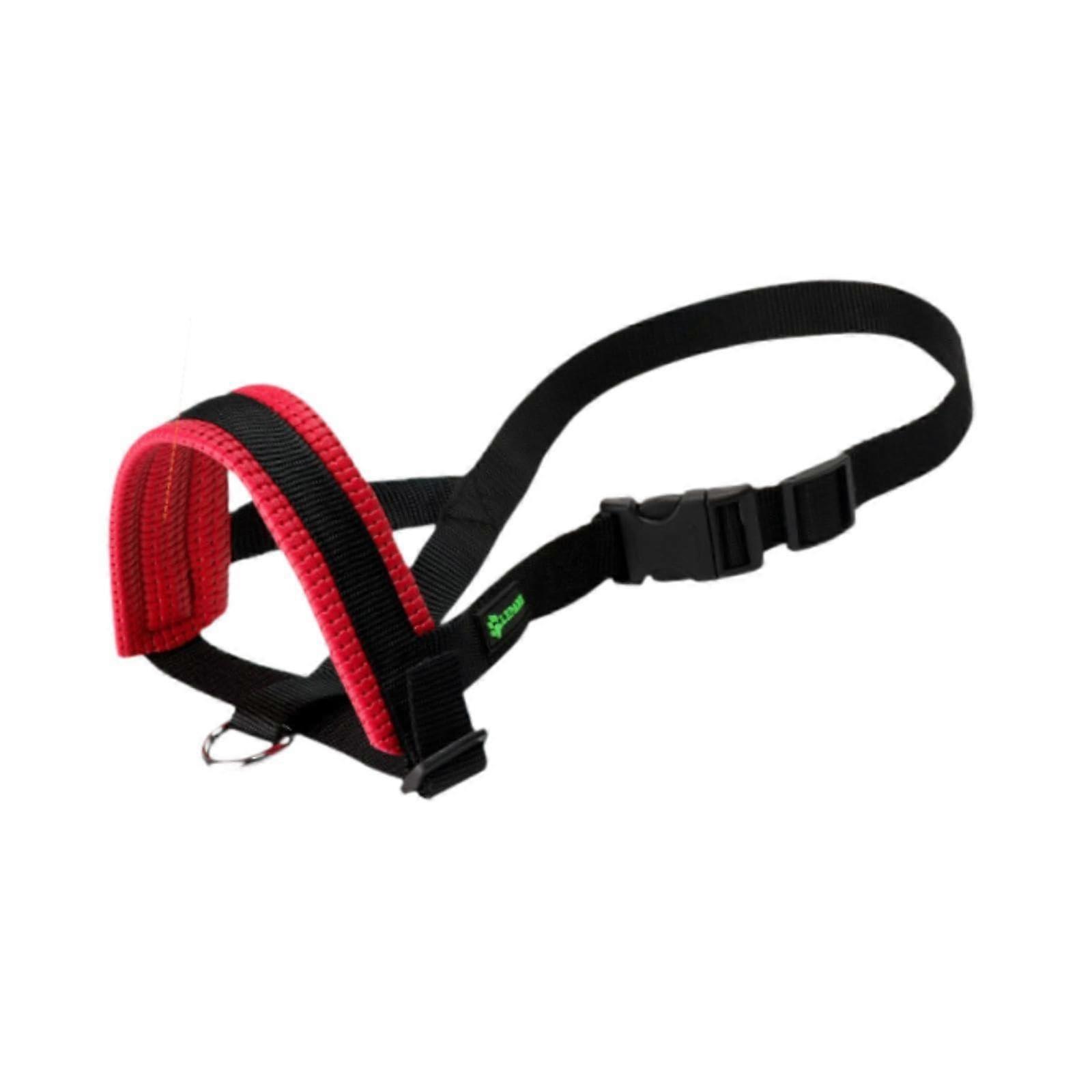 Soft Nylon Dog Muzzle, Adjustable Size M for Pet Behavior Training and Grooming, Prevents Biting and Chewing