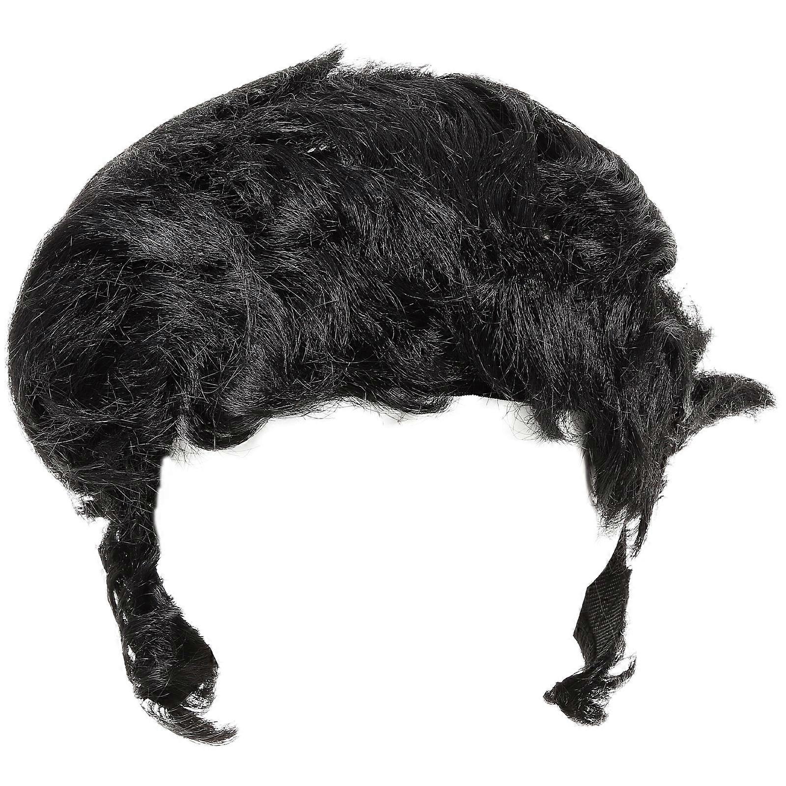 It sounds like you're describing a product listing or seeking help to create a compelling product description for a **men's curly wig** designed for