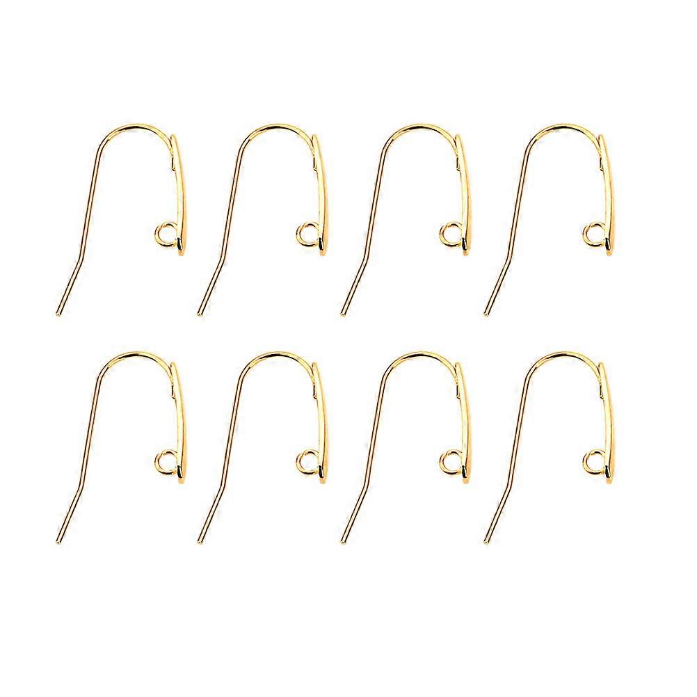 Stainless Steel Earring Hooks for Jewelry Making Golden Color 20pcs Pack Practical and Durable 0.5in
