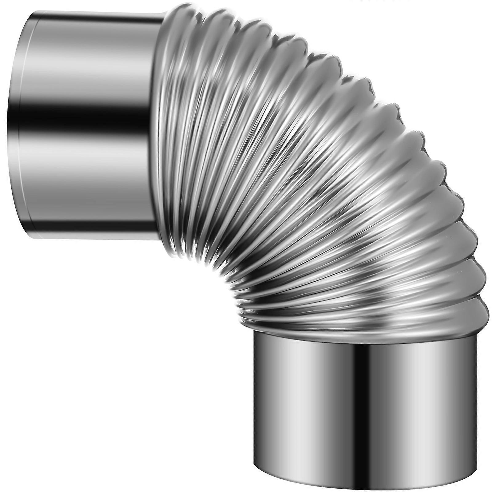 Stainless Steel Chimney Exhaust Elbow Flue for Wood Stoves – Rustproof, Durable Design, Easy Installation for Log Burners and Outdoor Use