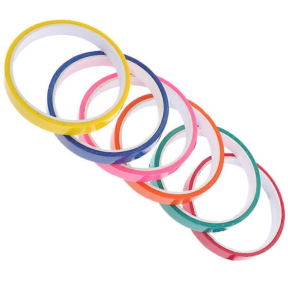 Colored Sticky Tapes for Home Use Creative Adhesive Tapes Made of Plastic Assorted Color
