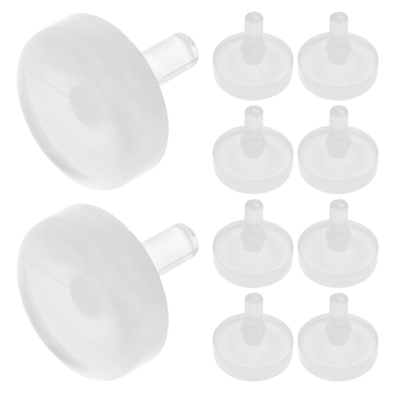 10pcs Brake Pedal Stopper Pads Replacement for Brake Light Switch Rubber