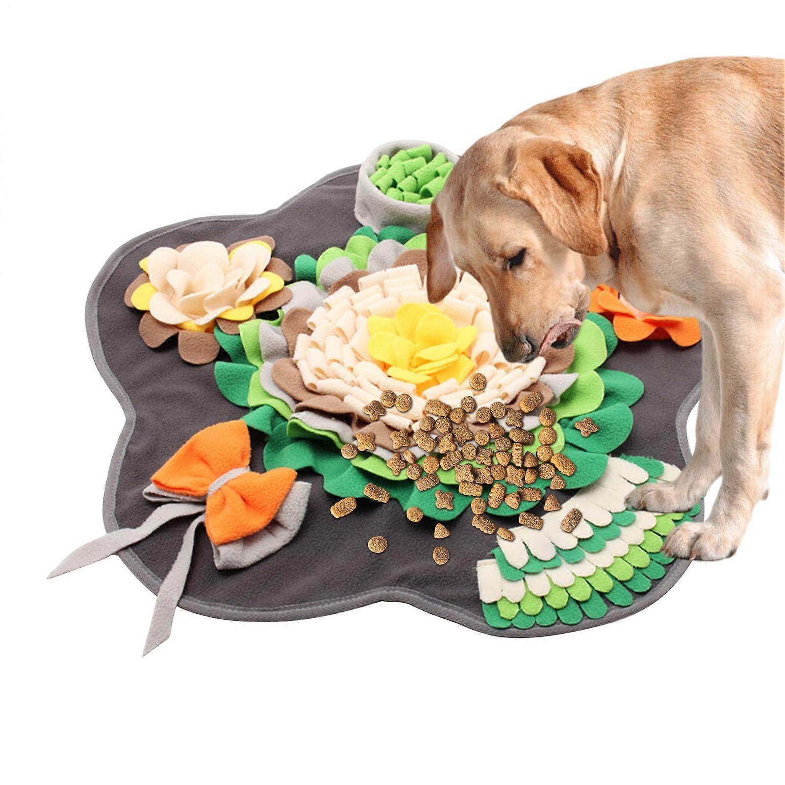 Dog puzzle mat Interactive sniffing feeding mat, slow eating brain stimulation mat