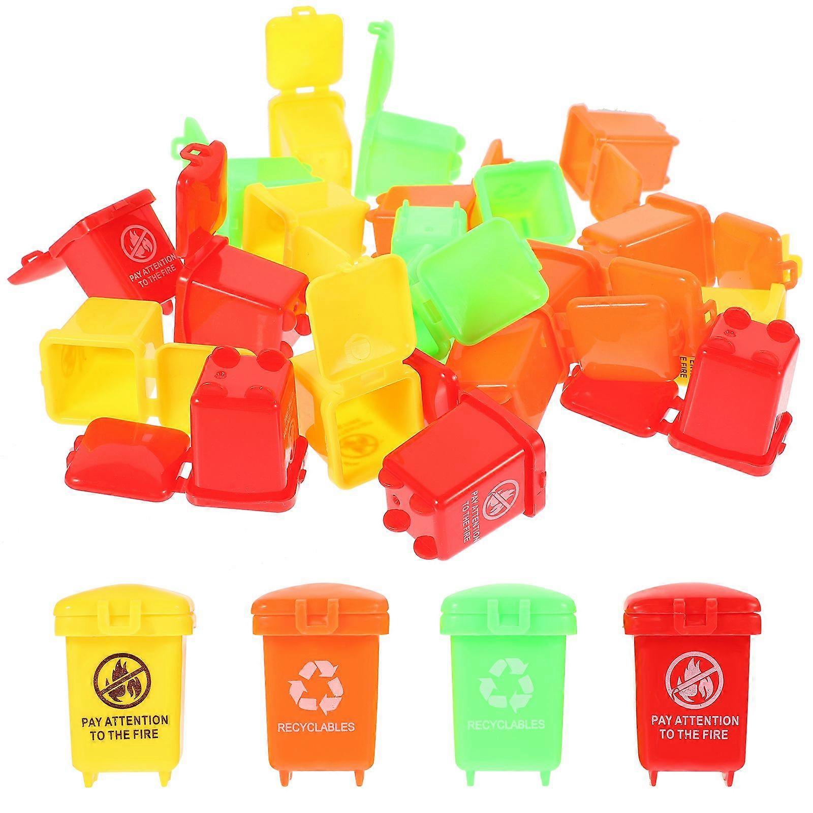 20pcs κάδος απορριμμάτων παιχνίδια παιδιά οχήματα δοχεία απορριμμάτων δοχεία απορριμμάτων μικρά δοχεία απορριμμάτων παιχνίδι