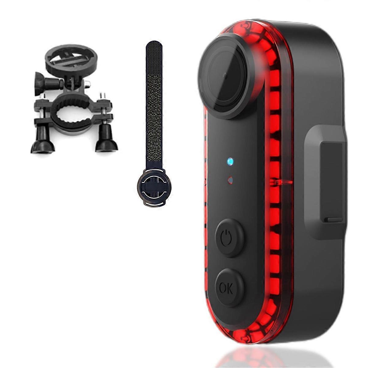 Bicycle Rear Light with Integrated Camera,3500mAh, 5-7H Continuous Recording, Safety Gear for Road