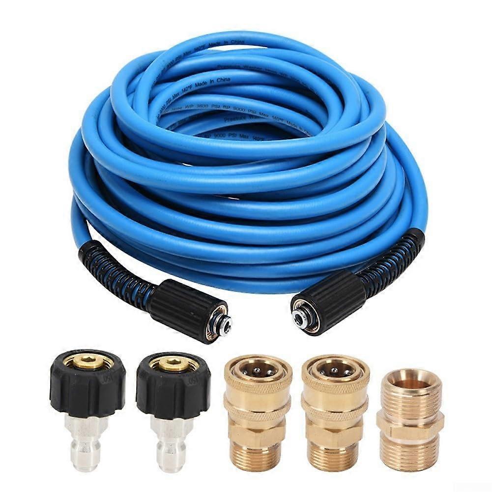 High-Performance M22 Pressure Washer Extension Hose, 15 Meter, Compatible with Various Devices, Durable Design
