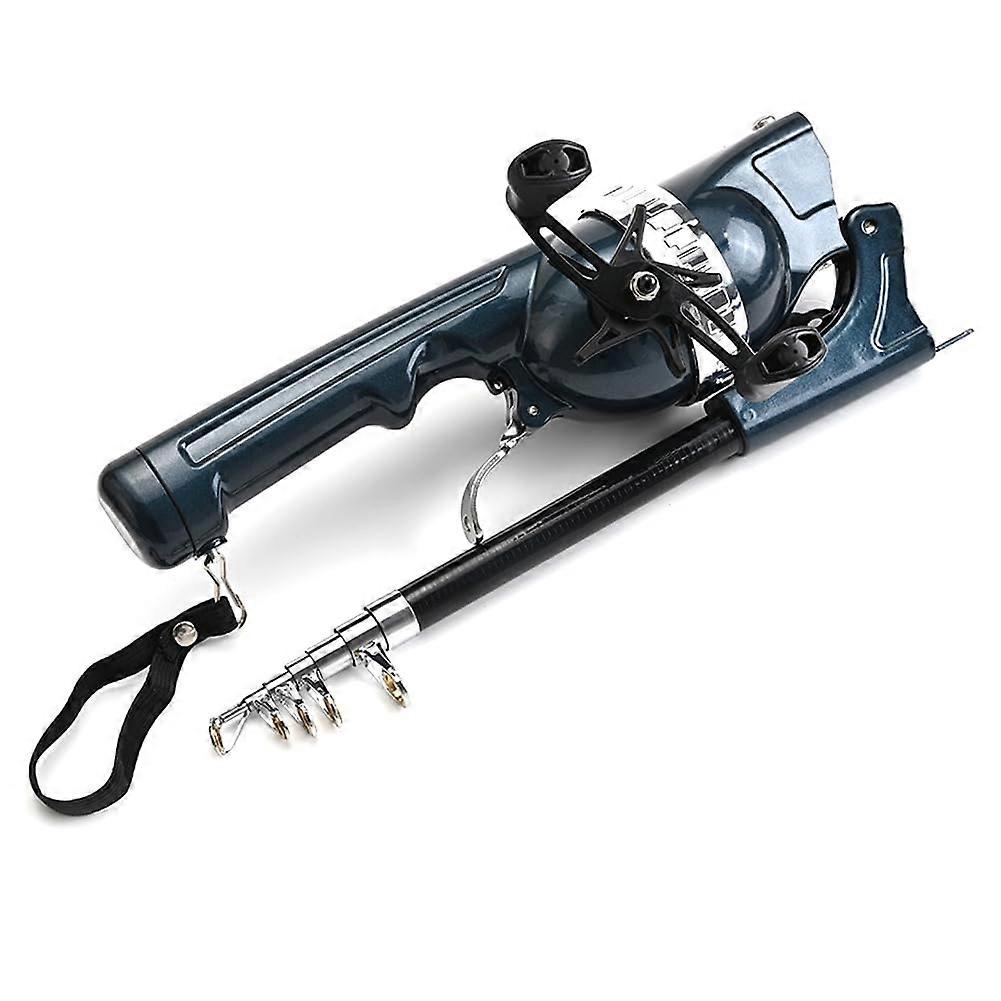 Portable Folding Fishing Rod - Telescopic Fly Fishing Pole with Reel, Mini Travel Size, Durable Material for Anglers