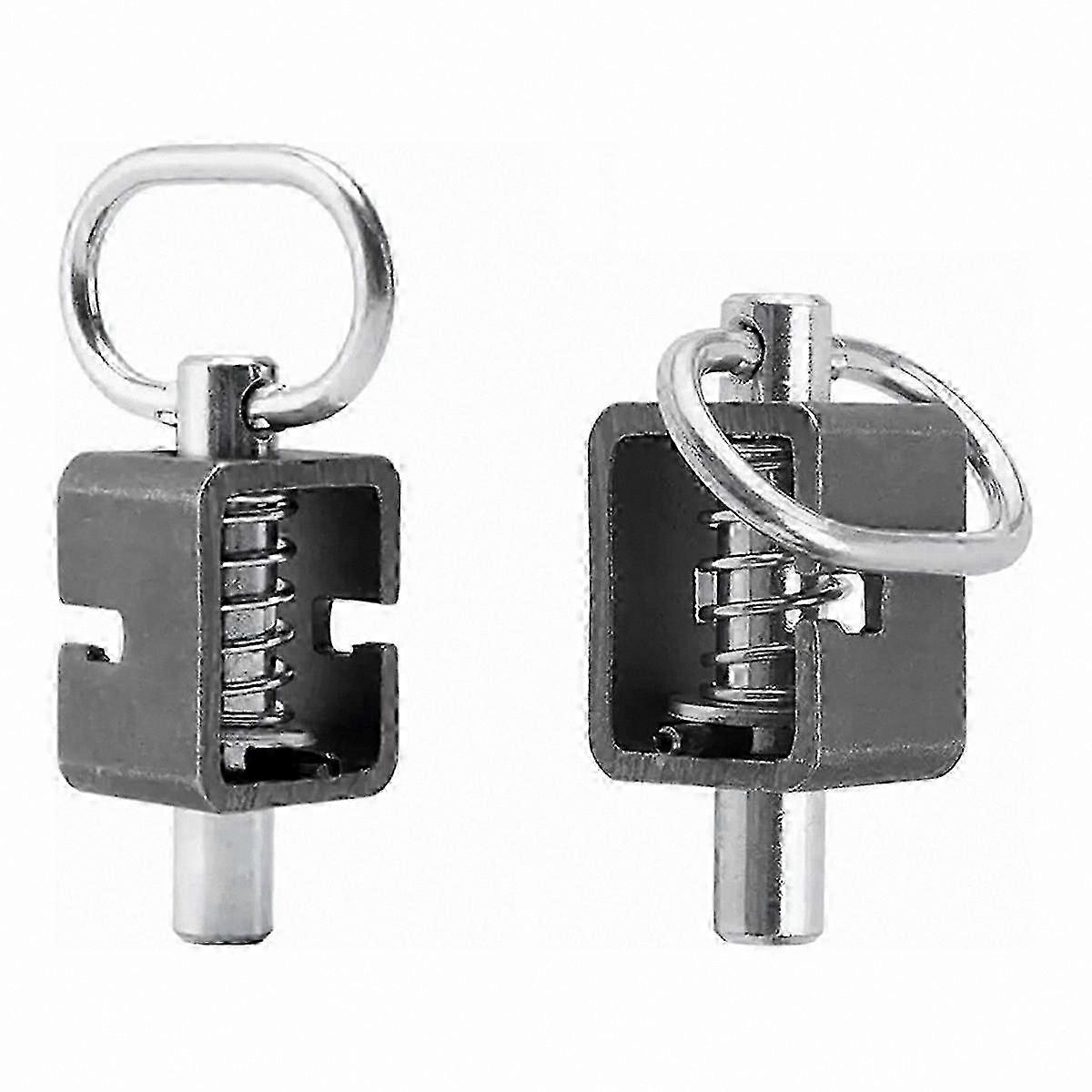 5/8" Spring Latch Assembly for Trailer Gate, Weld-On Plain Tube, 2-Pack