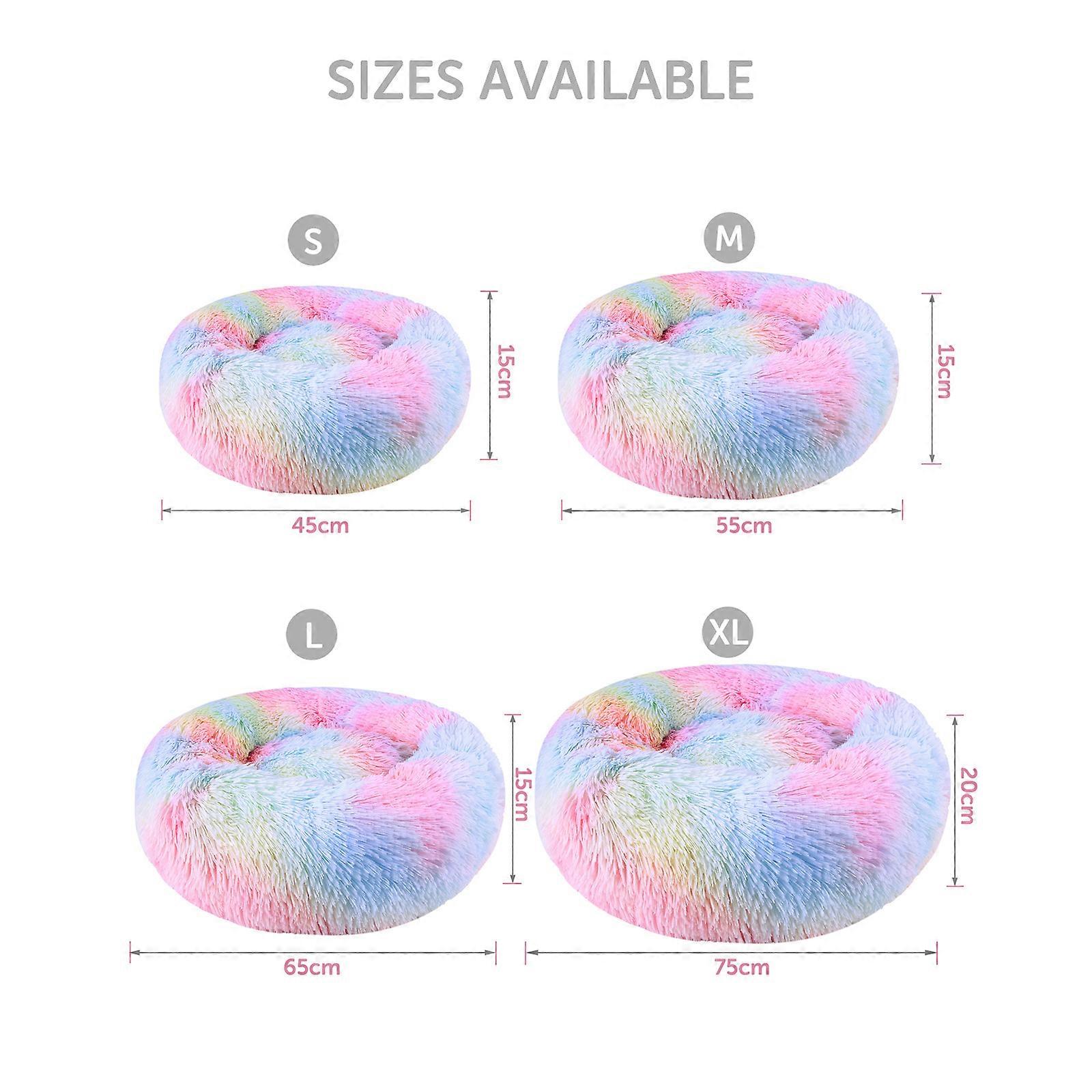 P0201140 Blusea Soft Plush Round Pet Bed Cat Soft Bed Cat Bed for Cats Dogs
