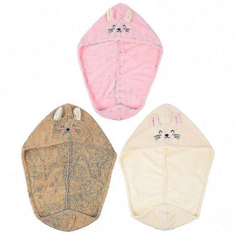 3pcs Fast Drying Cap for Swimming & Shower