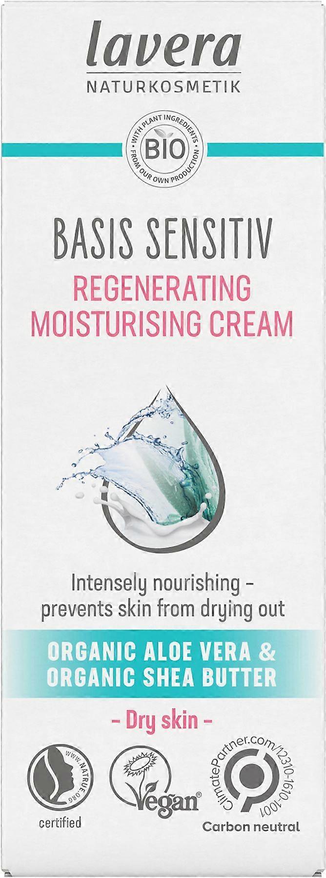 Lavera Basis Regenerating Moisturising Cream 50ml - 3 Pack