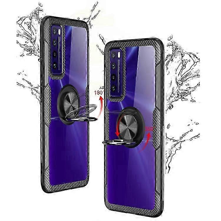 For Huawei Nova 7 Shockproof Transparent TPU + Acrylic Protective P...