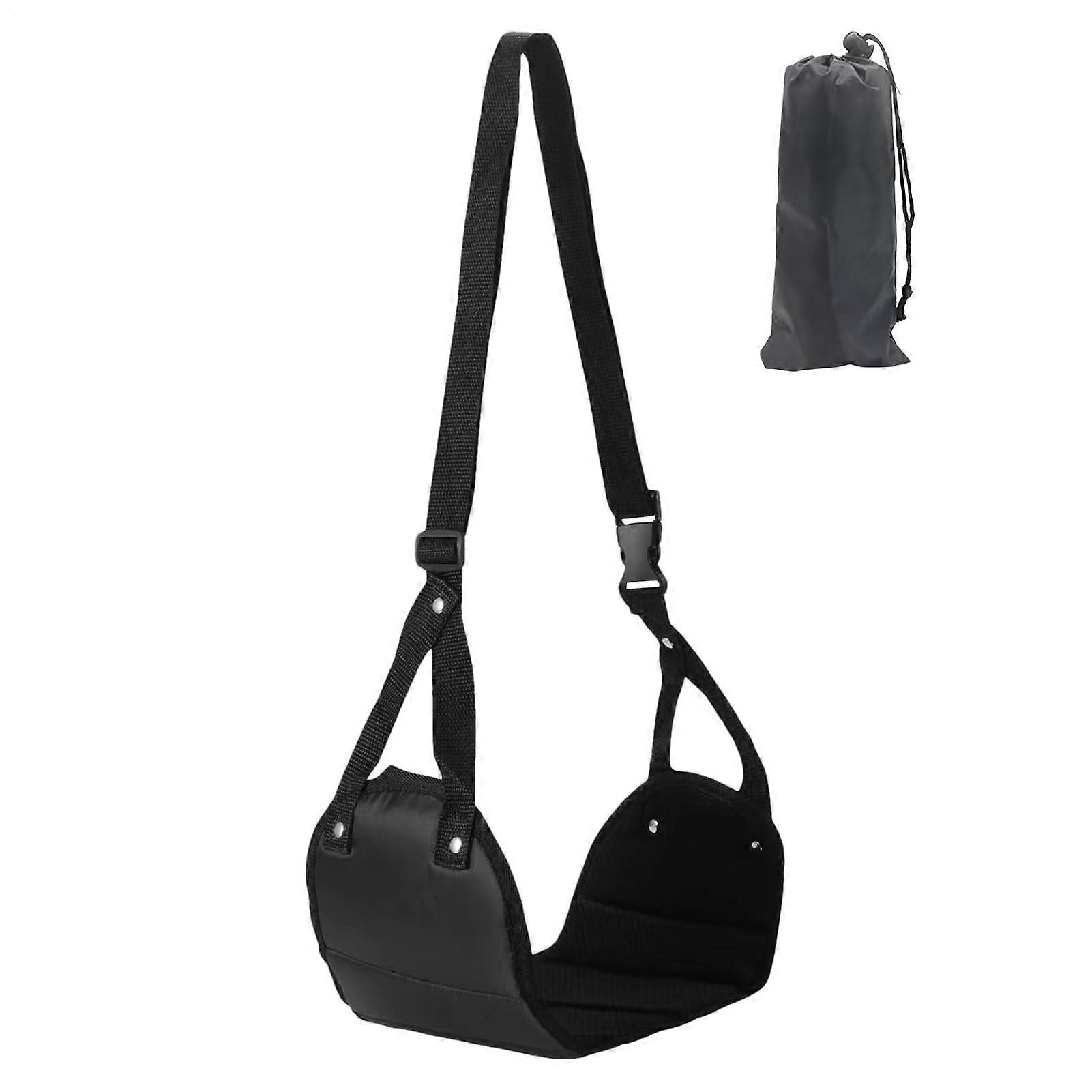Airplane Foot Hammock, Adjustable Feet Sling Strap, Foot Sling with Removable Plate