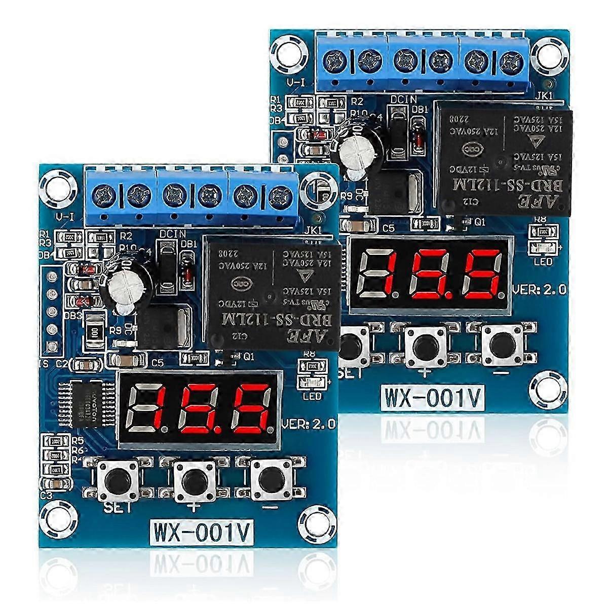 Battery Voltage Monitor Module DC 12V Low Voltage Cut Off Protection for Charge and Discharge
