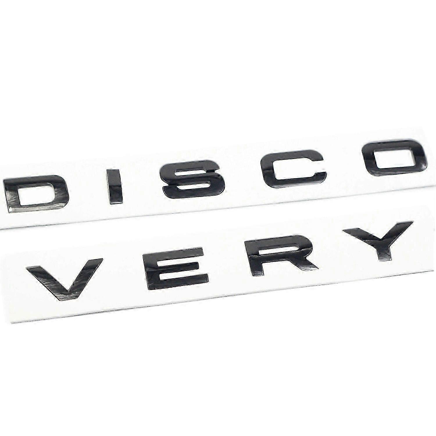 3D Glossy Black Letter Car Rear Front Badge Emblem Decal Sticker for Front Hood Rear Trunk