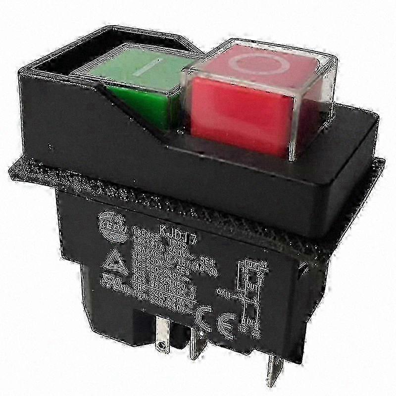 5-Pin Terminal Push Button Switches for Garden Equipment, 220V Electromagnetic Design