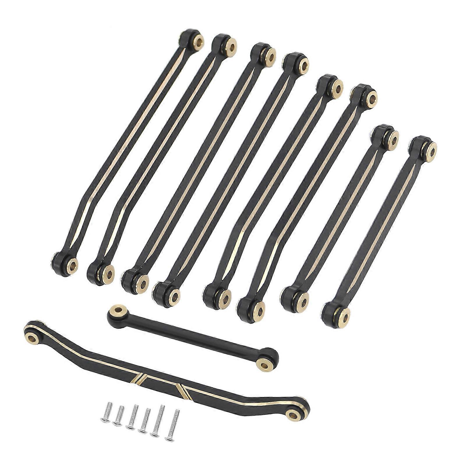 Machined Brass Link Rods Set Climbing Vehicle Advanced Ground Clearance System Simple Installs for 1/18 Remote Control Multicolor