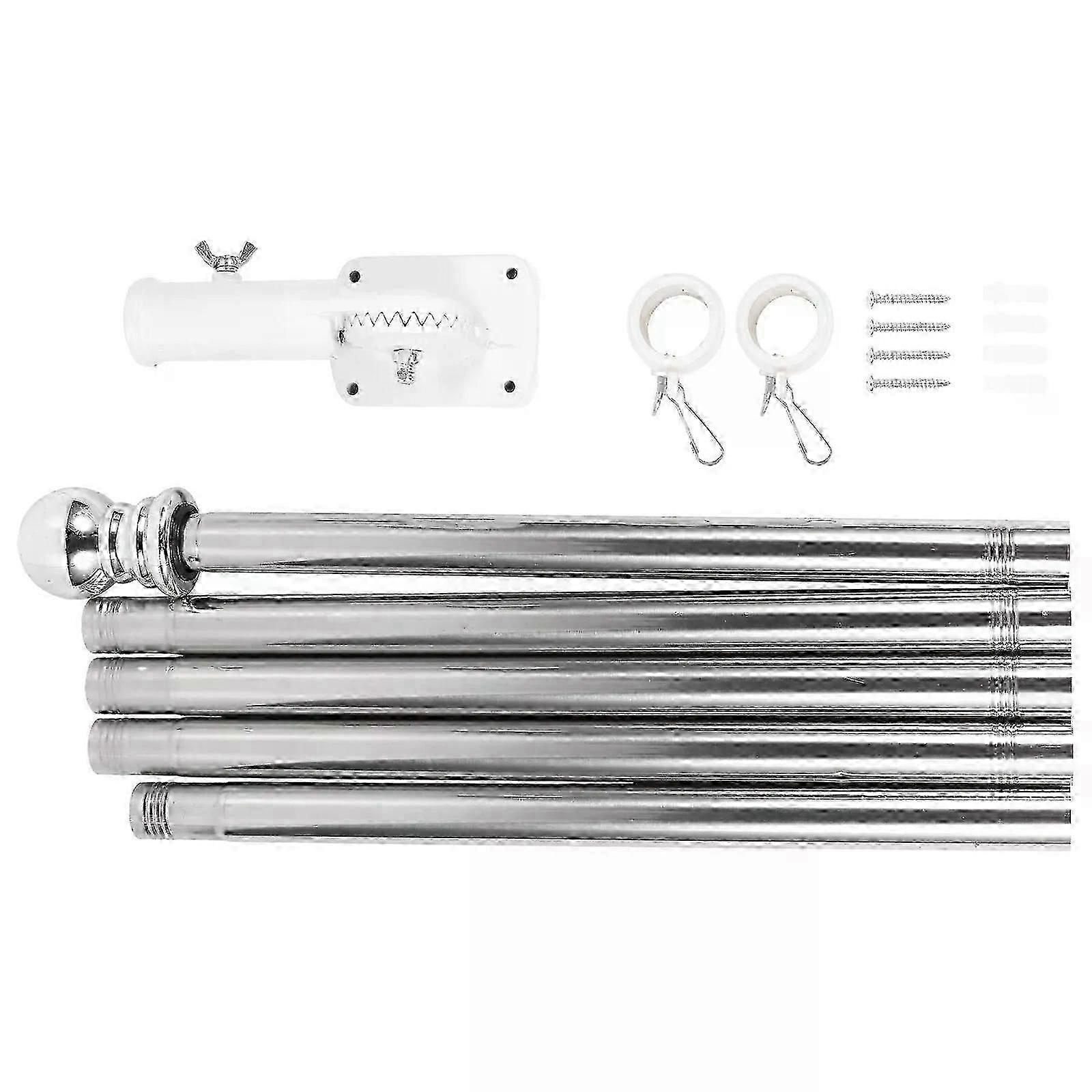 1 Set 18 Meter Flag Pole with Flag Pole Holder Kit Wall Mount Flagpole