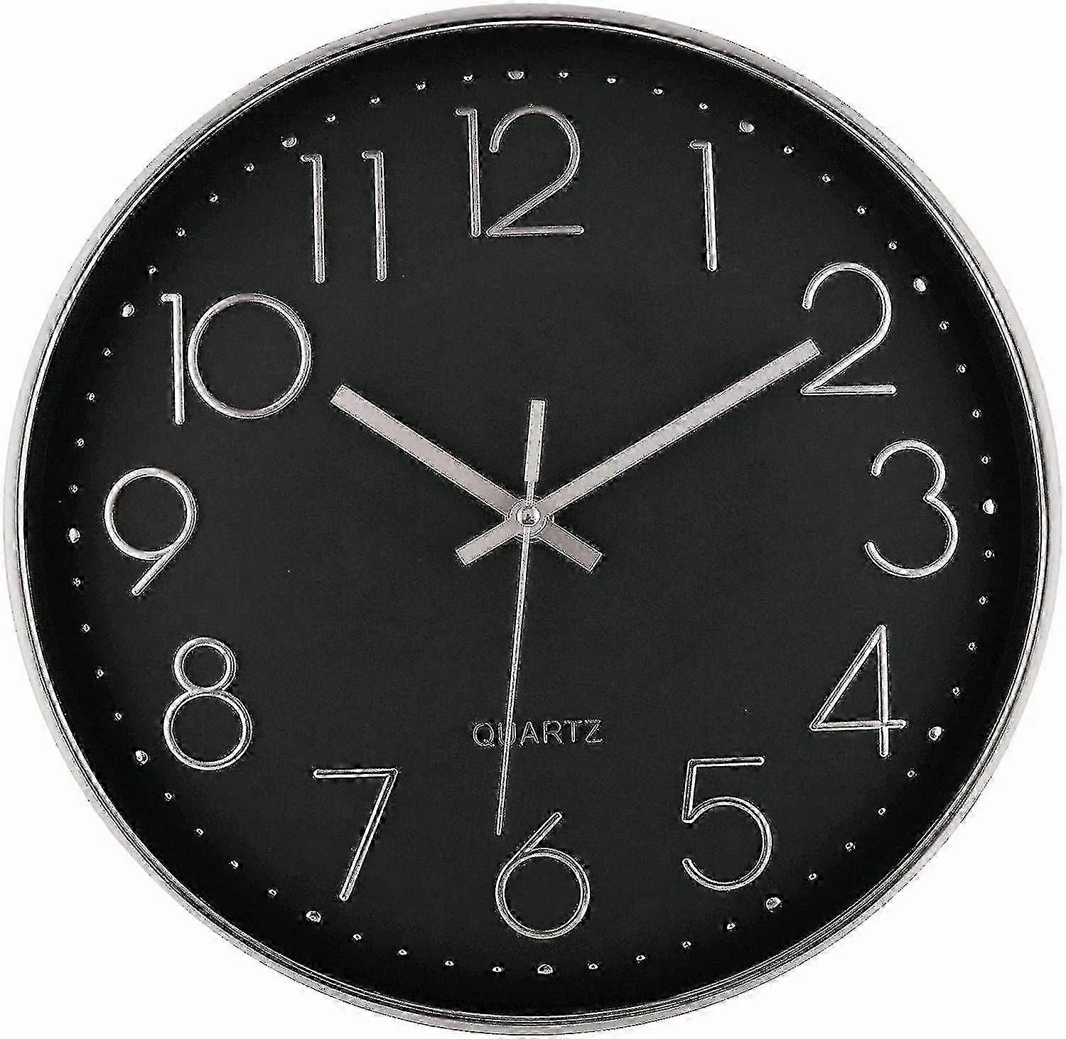 Wall Clock 12-inch Silent Non-ticking Wall Clock
