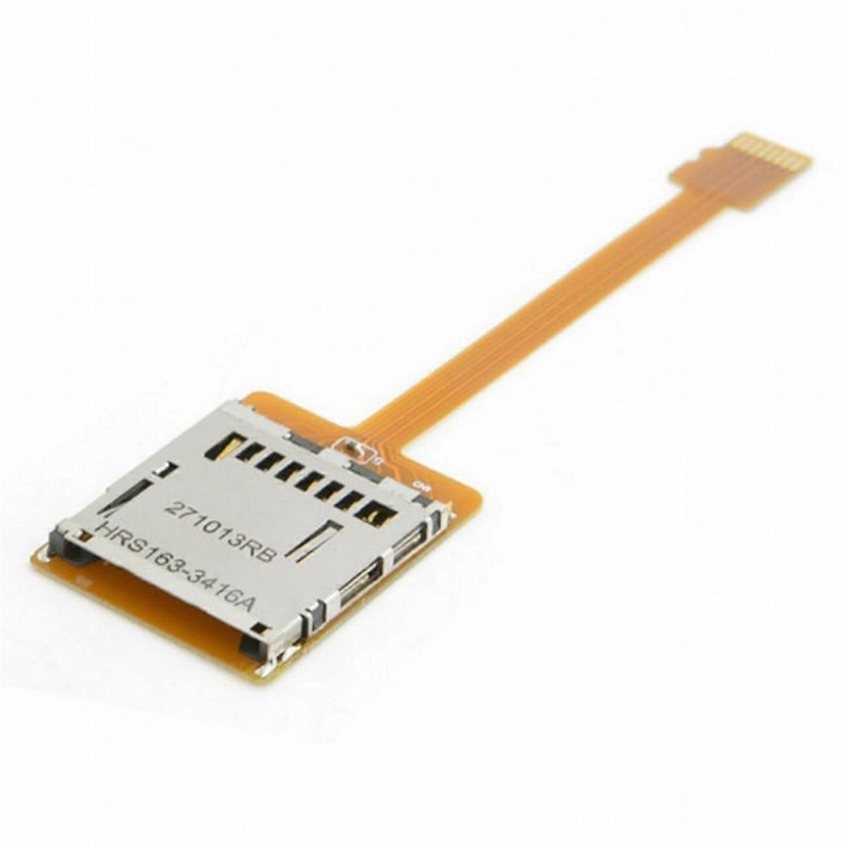 For Micro-SD TF Memory Card Kit Male to SD Female Extension Soft Flat