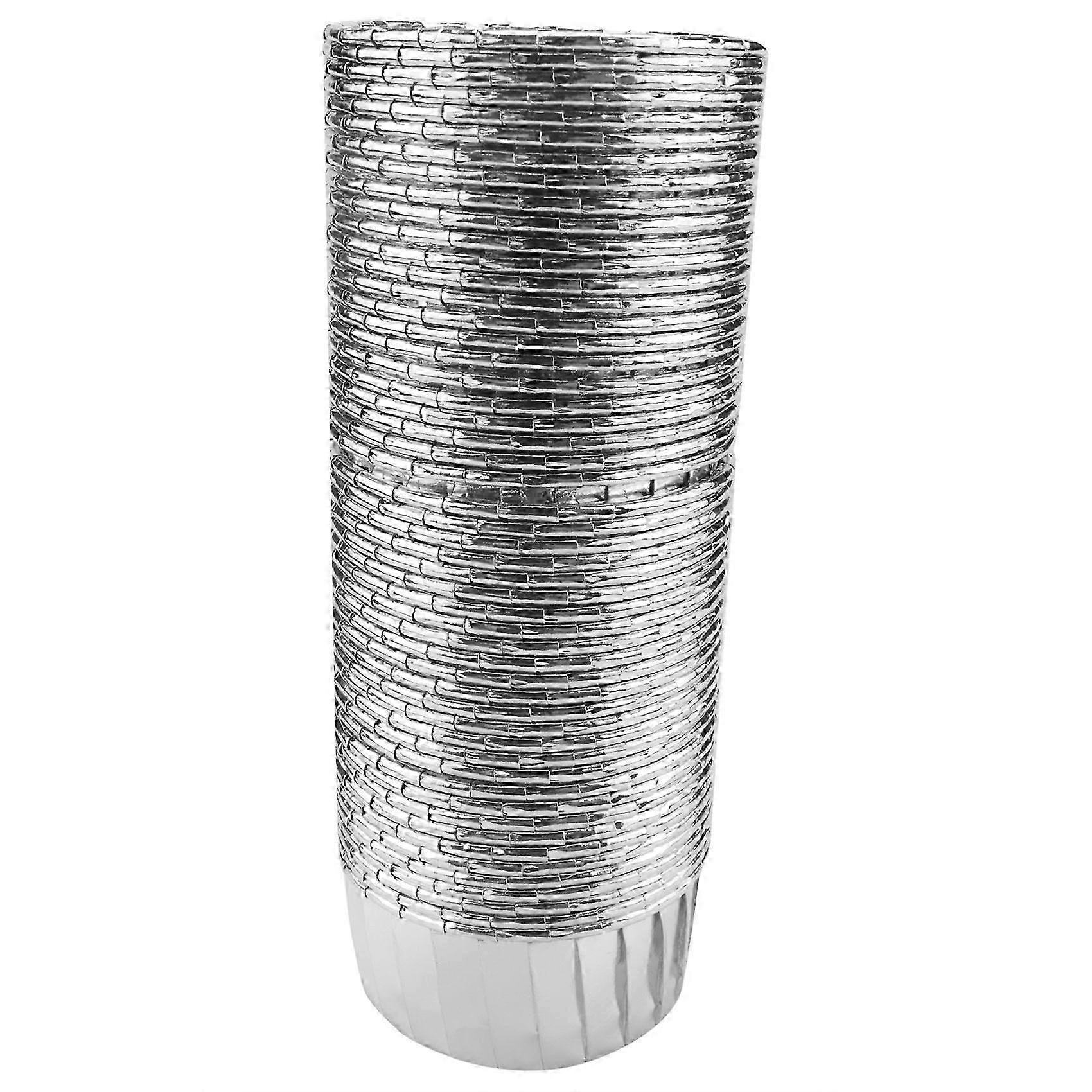 50Pcs Aluminum Foil Cupcake Cups Disposable Baking Cups-Silver