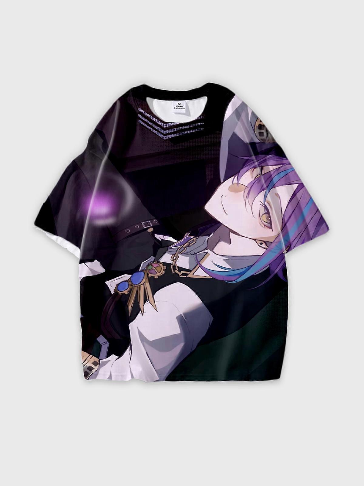 T-Shirt Round Neck, Loose Short Sleeve Paradox Live THE ANIMATION Graphic Tee, Unisex Summer Casual Top V4122